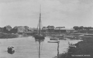 Old view (circa 1900) of Annan Harbour available online here