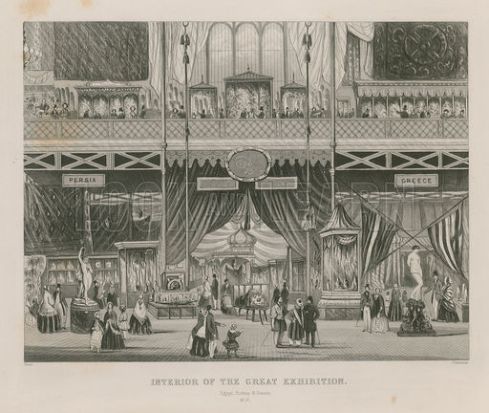 Interior of the Great Exhibition, 1851, Egypt, Turkey & Greece